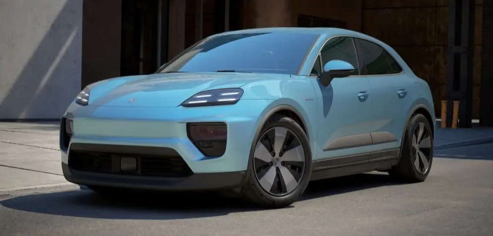 2026 Porsche Macan Electric In Frozen Blue Metallic Performance - Feature Image